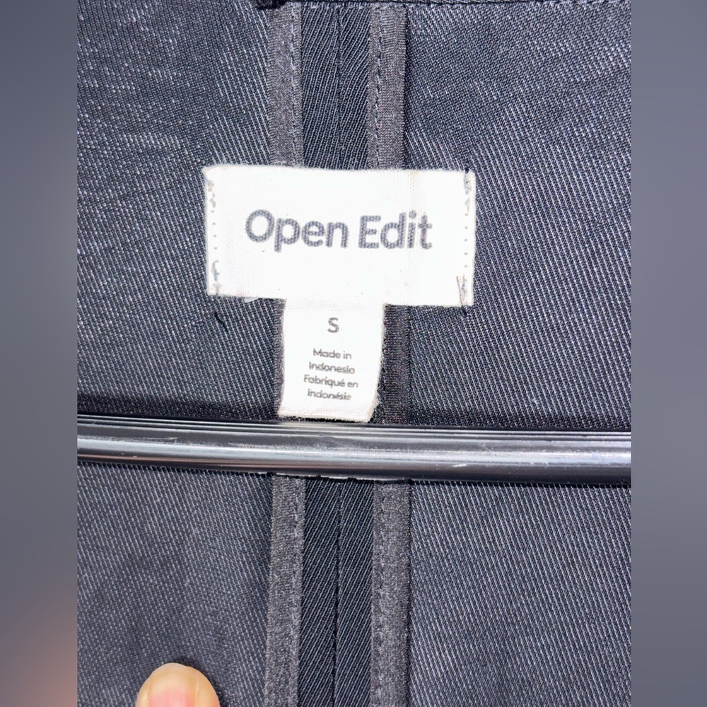 Open Edit Relaxed Fit Black Button Closure Long S… - image 4